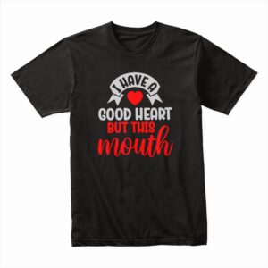 Bella Canvas 3001c Cotton T shirt Black 00002 Good Heart But This Mouth