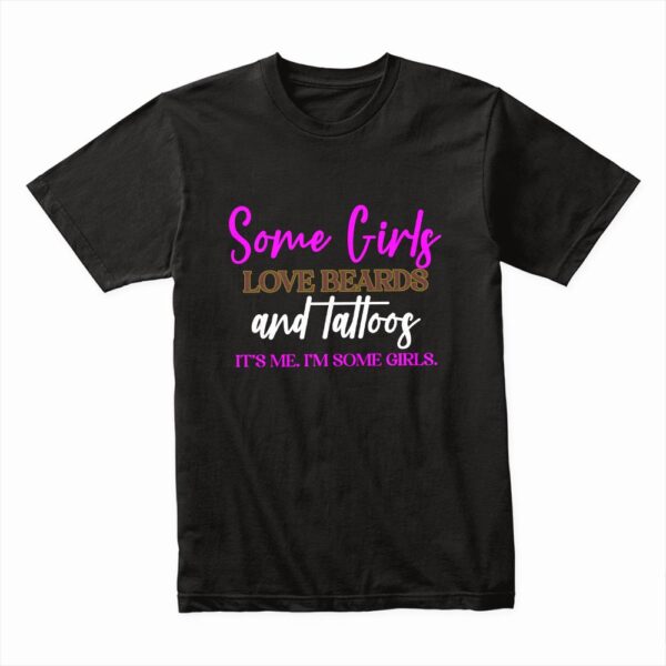 Bella Canvas 3001c Cotton T shirt Black 00016 Girls Like Berads And Tattoos