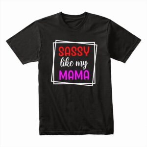 Bella Canvas 3001c Cotton T shirt Black 00042 Sassy Like My Mama