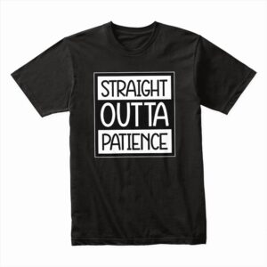 Bella Canvas 3001c Cotton T shirt Black 00100 Straight Outta Patience