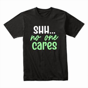 Bella Canvas 3001c Cotton T shirt Black 00103 Shh No One Cares