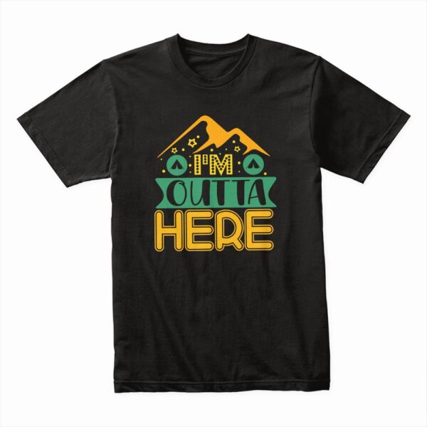 Bella Canvas 3001c Cotton T shirt Black 00128 Im Outta Here