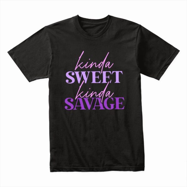 Bella Canvas 3001c Cotton T shirt Black 00165 Kinda Sweet Kinda Savage