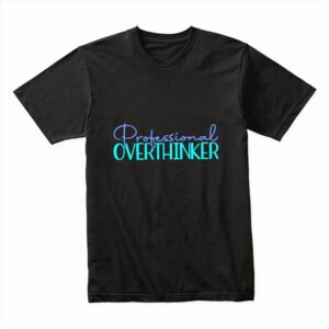 Bella Canvas 3001c Cotton T shirt Black 00193 Professional Overthinker