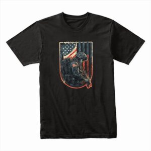 Bella Canvas 3001c Cotton T shirt Black 00276 American Veteran With Usa Flag