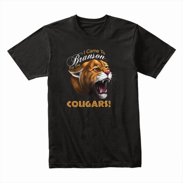 Bella Canvas 3001c Cotton T shirt Black 00283 Branson For The Cougars Dark Shirt