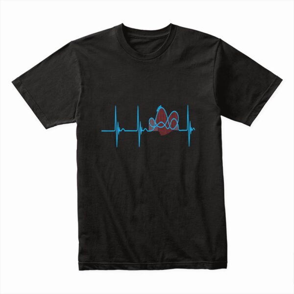 Bella Canvas 3001c Cotton T shirt Black 00288 Coaster Heartbeat