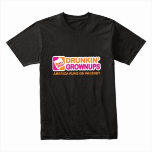 Bella Canvas 3001c Cotton T shirt Black 00292 Drunkin Grownups