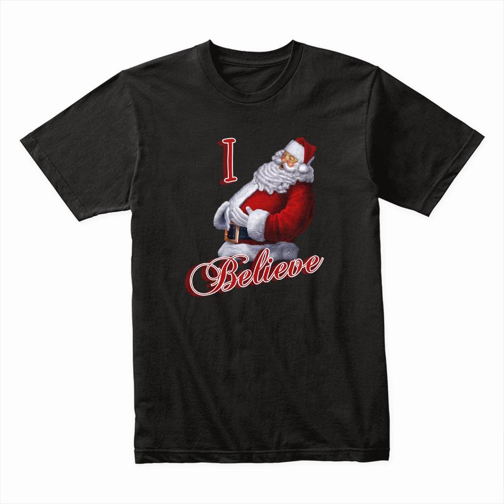 Maglietta Uomo Believe Renna – Natale Xmas – 100% Cotone – Fantasia Divertente – Taglie S-XXXL
