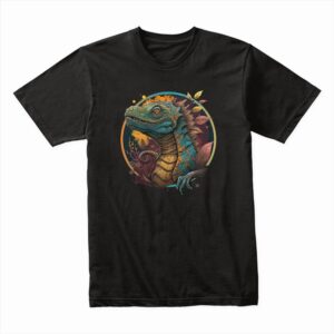 Bella Canvas 3001c Cotton T shirt Black 00300 Komodo Dragon