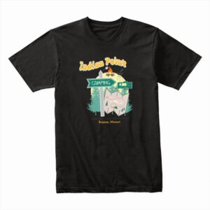 Bella Canvas 3001c Cotton T shirt Black 00323 Indian Point Camping Map Out Your Adventure Branson, Mo