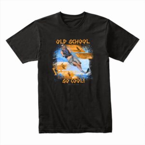Bella Canvas 3001c Cotton T shirt Black 00327 Old School Is Co Cool! Ski Table Rock Lake