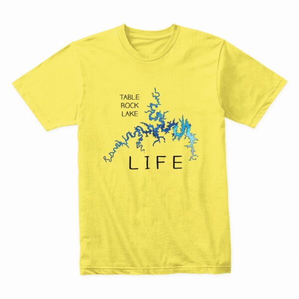 Bella Canvas 3001c Cotton T shirt Yellow 00248 Table Rock Lake Life