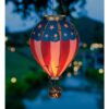 Hot Air Balloon Solar Lantern XLG Americana 13831 5