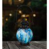 Swirl LED Lantern Green 13978 5