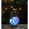 Swirl LED Lantern Purple 13980 5 1