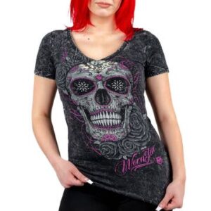 Calavera V Neck Tee